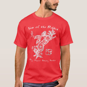 T-shirt 2023 Année Du Lapin Chinois Zodiac Chinois Nouveau