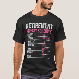 T-shirt 2023 Chemises À La Retraite Pour Femmes, Retraite