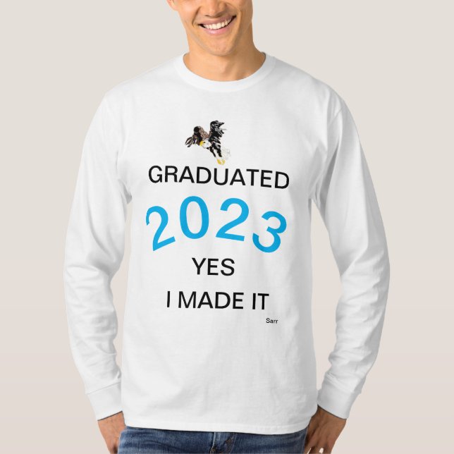 T-shirt : 2023 Diplômé (Devant)