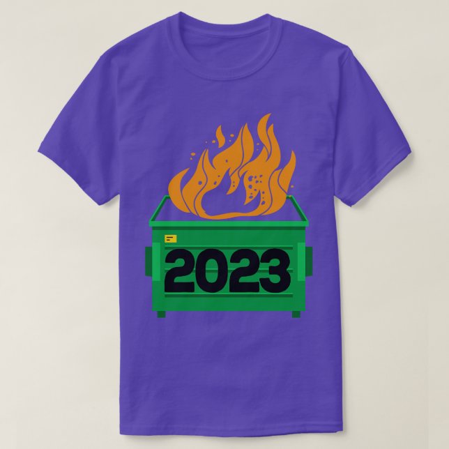 T-shirt 2023 Feu de Dumpster Tout Sucks (Design devant)