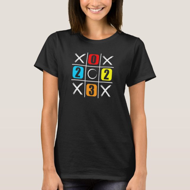 T-shirt 2023 Tic Tac Toe Xs and Os (Devant)