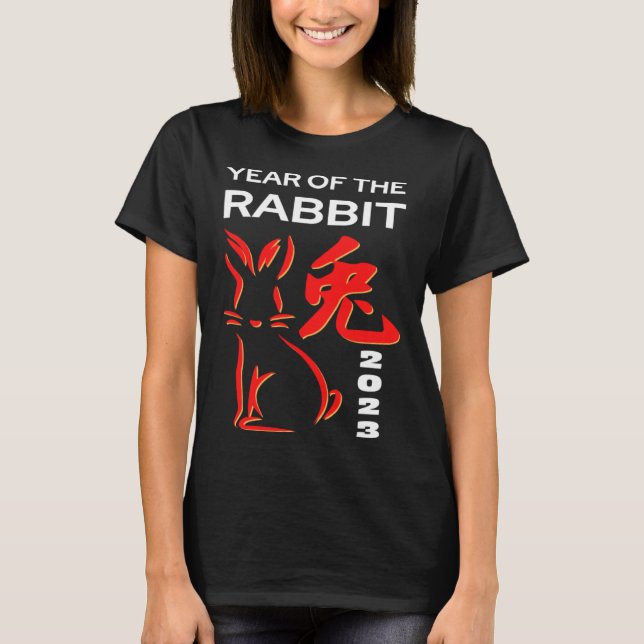 T-shirt 2023 Year Of The Rabbit Chinese Zodiac Chinese New (Devant)
