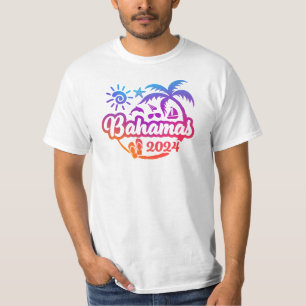 T-shirt 2024 Bahamas Vacation ou Voyage Design
