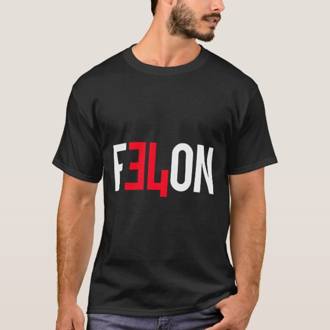 T-shirt 2024 Condamné Felon &# ; Plus De Raisons De Voter  (Devant)