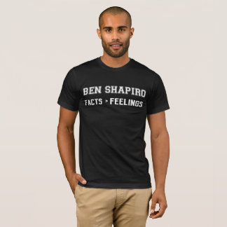 T-shirt 2024 "faits > sentiments " de shapiro de