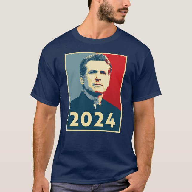 T-shirt 2024 : Gavin Newsom (Devant)