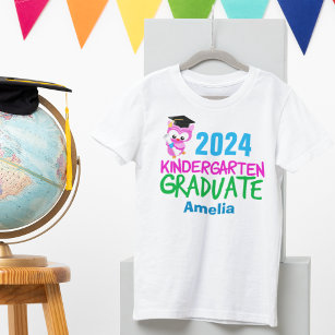 T-shirt 2024 Jardin d'enfants Graduate mignonne Chouette r