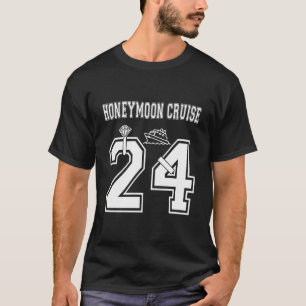 T-shirt 2024 Juste Marié Lune de miel croisière Femme mari