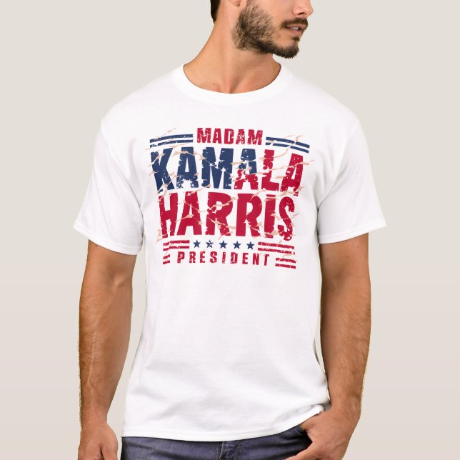 T-shirt 2024 Kamala Harris Madame la Présidente USA Vote (Devant)