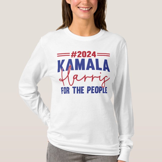 T-shirt 2024 Kamala Harris pour le peuple (Devant)