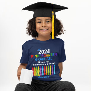T-shirt 2024 Maternelle Diplômée Personnalisée Petits Enfa