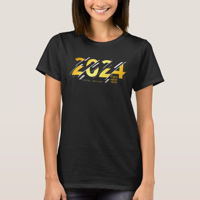 T-shirt 2024 New Years Eve Party Supplies NYE 2024 Happy N (Devant)