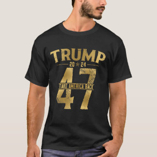 T-shirt 2024 Reprendre l'Amérique Élection 47ème Président