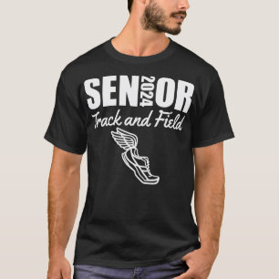 T-shirt 2024 Senior Track and Field Class of 2024 Run Jump
