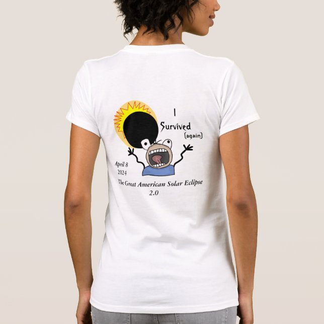 T-shirt 2024 Solar Eclipse Survival (Dos)