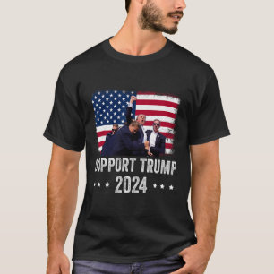 T-shirt 2024 - Soutenez Trump - Priez Pour L'Amérique