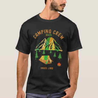 T-shirt 2024 Titre du voyage de camping amusant Snack Lord