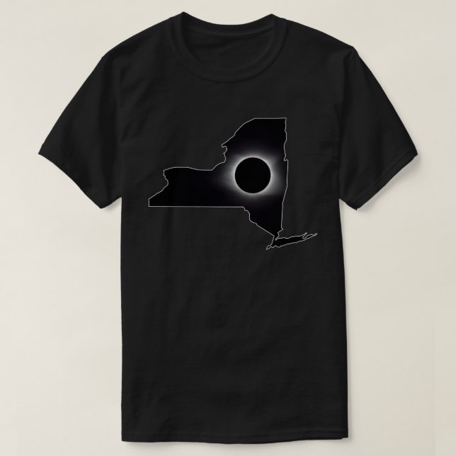 T-shirt 2024 Total Solar Eclipse New York (Design devant)