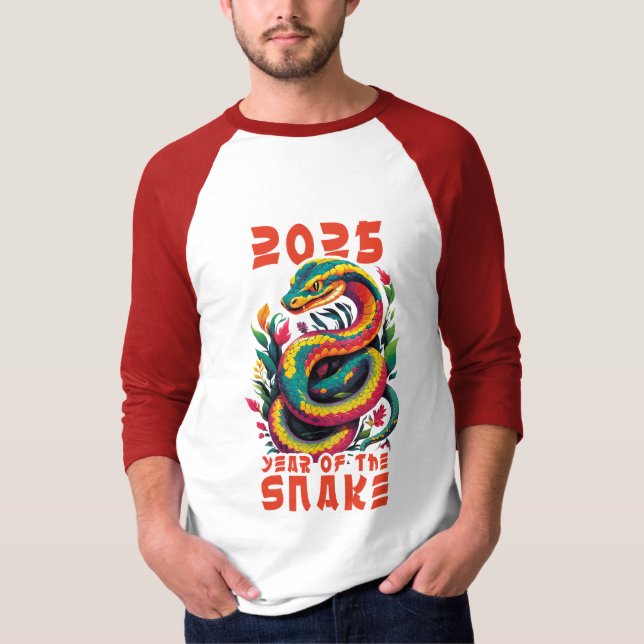 T-shirt 2025 Année Du Serpent (Devant)