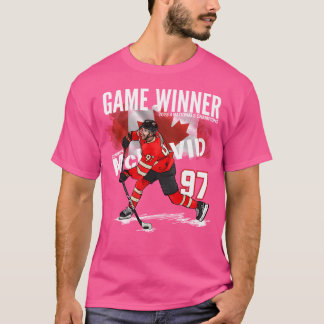 T-shirt 2025 Canada 4 Champions des Nations Connor-Mcdavid