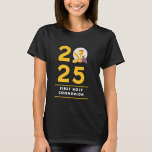 T-shirt 2025 Première Communion Pain Chalice Garçons Fille
