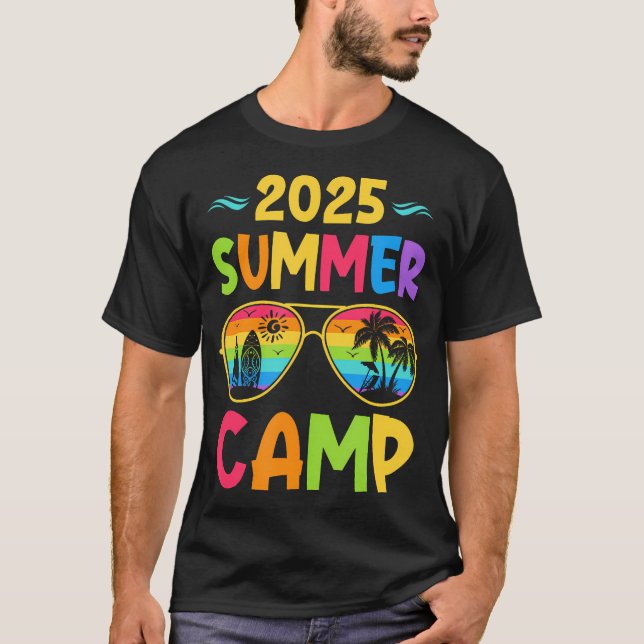 T-shirt 2025 Summer Camp 2025 Summer Vacation Matching Fam (Devant)