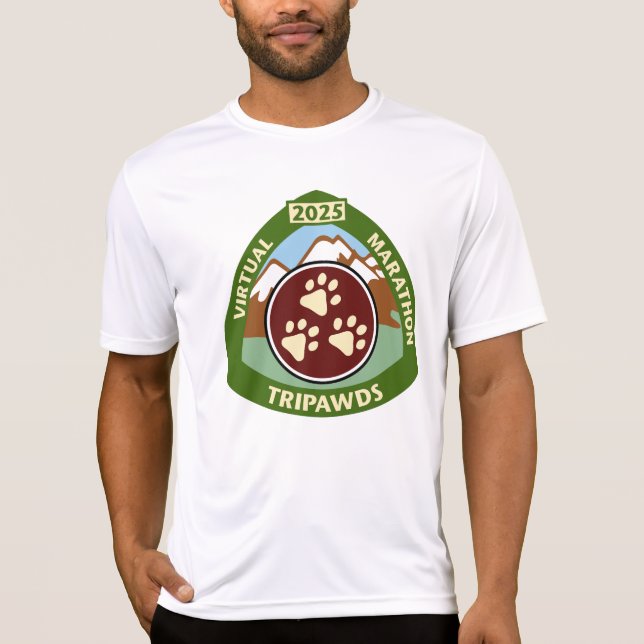 T-shirt 2025 Tripawds Marathon Performance des participant (Devant)