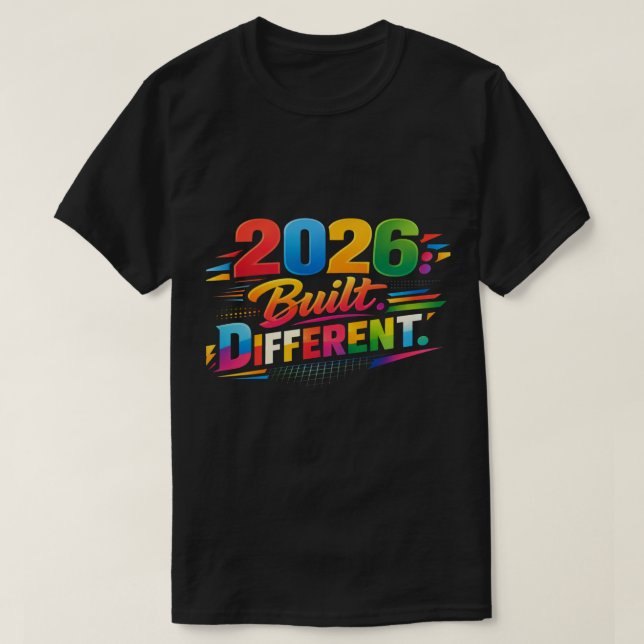T-shirt 2026: Built Different | Ultimate Edition (Design devant)