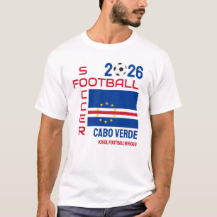 T-shirt 2026 Cabo Verde Football personnalisé CAPE VERDE F