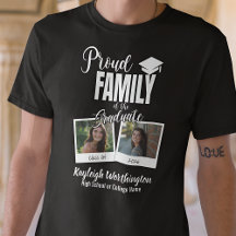 2026 Fière famille du diplômé Photo personnalisée