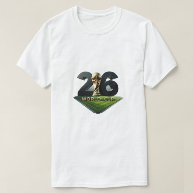 T-shirt 2026 FIFA World Cup Logo with Trophy – Official  (Design devant)