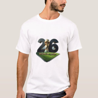 T-shirt 2026 FIFA World Cup Logo with Trophy – Official 