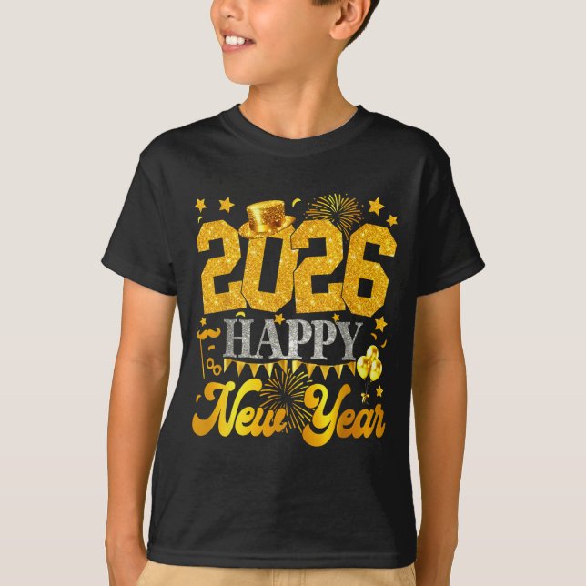 T-shirt 2026 Happy New Year Party Fireworks New Years Eve  (Devant)