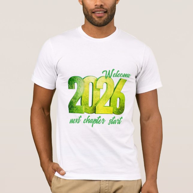 T-SHIRT 2026 NEW YEAR BELLA+CANVAS JERSEY SHORT SLEEVE (Devant)