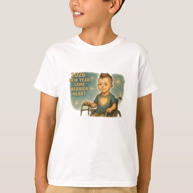 T-shirt 2026 New Year “Same Warrior Heart” Inclusive  (Devant)