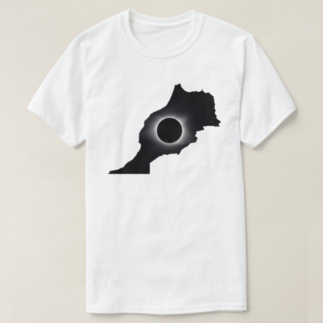 T-shirt 2027 Éclipse Solaire Totale Maroc (Design devant)