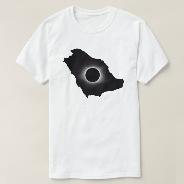 T-shirt 2027 Éclipse Totale Arabie Saoudite (Design devant)
