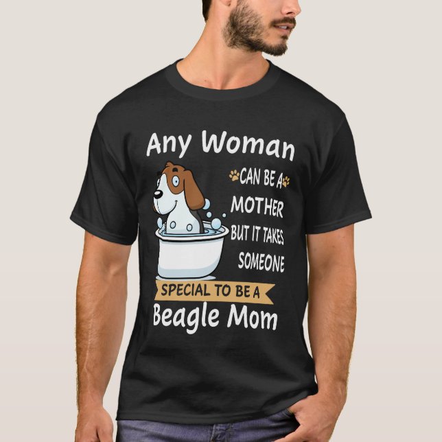 T-shirt 205 Spécial pour être une maman Beagle (Devant)
