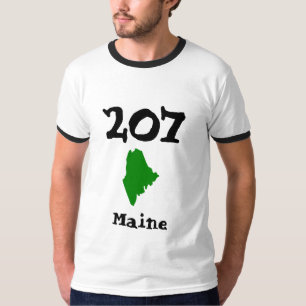 T-shirt 207, Indicatif régional du Maine, Lewiston, Biddef