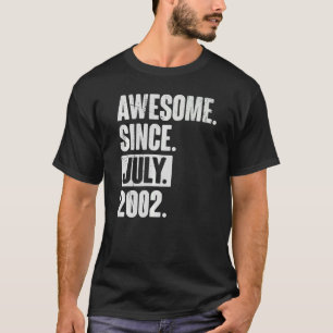 T-shirt 20 Ans 20 Anniversaire Awesome depuis Juillet 2000