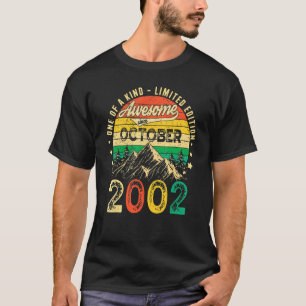 T-shirt 20 Ans Awesome depuis Octobre 2002 20e Birt