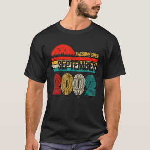 T-shirt 20 Ans Awesome Depuis Septembre 2002 20e 3