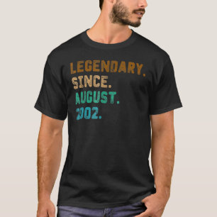T-shirt 20 ans de légende depuis août 2002 20e anniversair