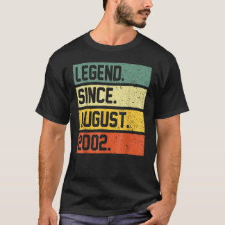 T-shirt 20 ans de légende depuis août 2002 20e anniversair