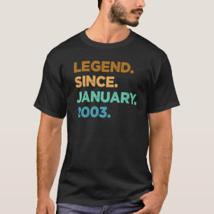 T-shirt 20 ans de légende depuis janvier 2003 20e annivers