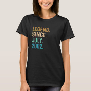 T-shirt 20 ans de légende depuis juillet 2002 20e annivers