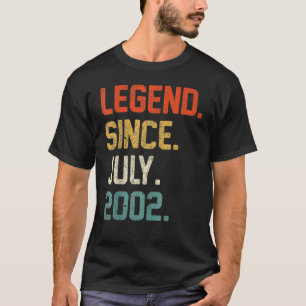 T-shirt 20 ans de légende depuis juillet 2002 20e annivers