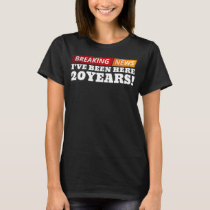 T-shirt 20 ans de travail Anniversaire 20e appréciation de