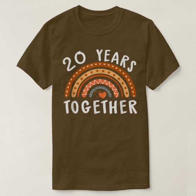 T-shirt 20 ans ensemble 20e anniversaire de mariage Husban (Design devant)