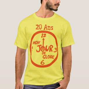 T-shirt 20 ans jour de gloire anniversaire
